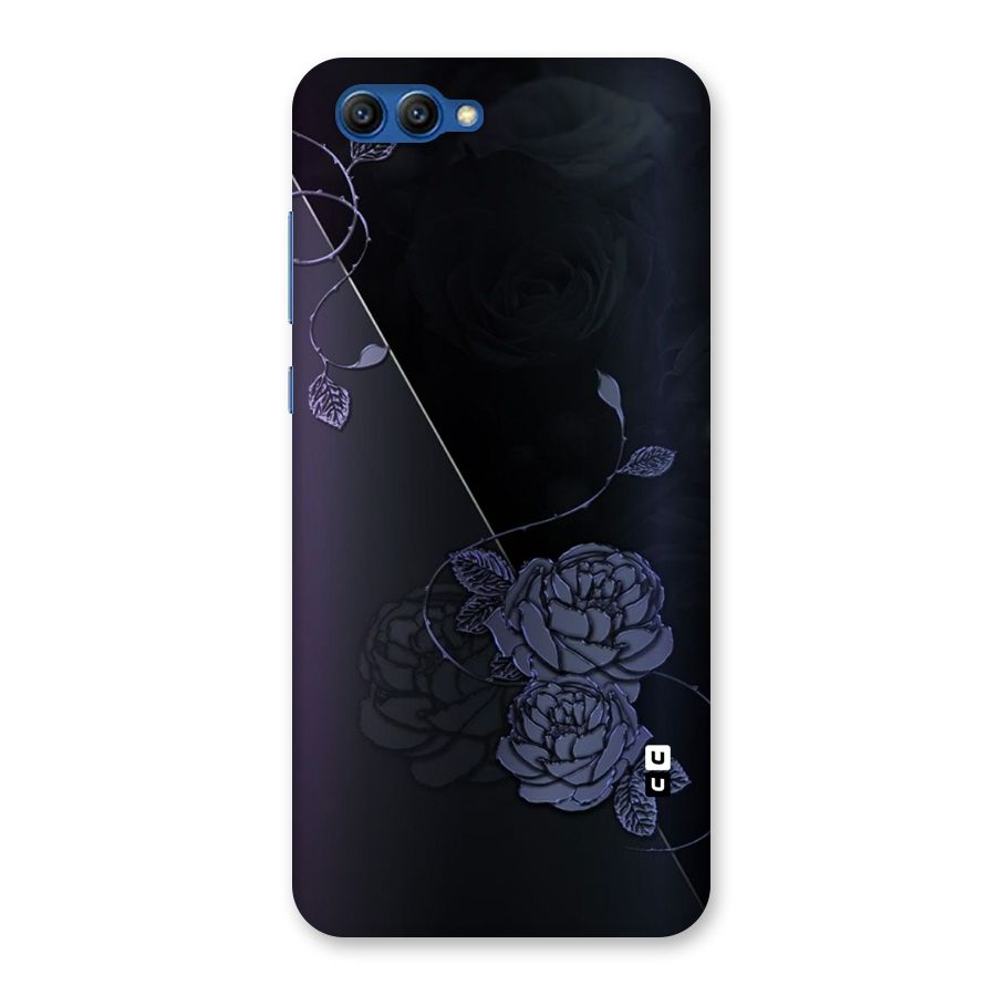Voilet Floral Design Back Case for Honor View 10