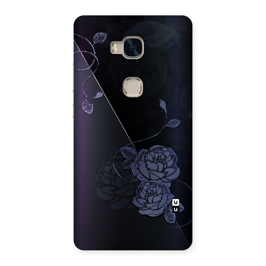 Voilet Floral Design Back Case for Huawei Honor 5X