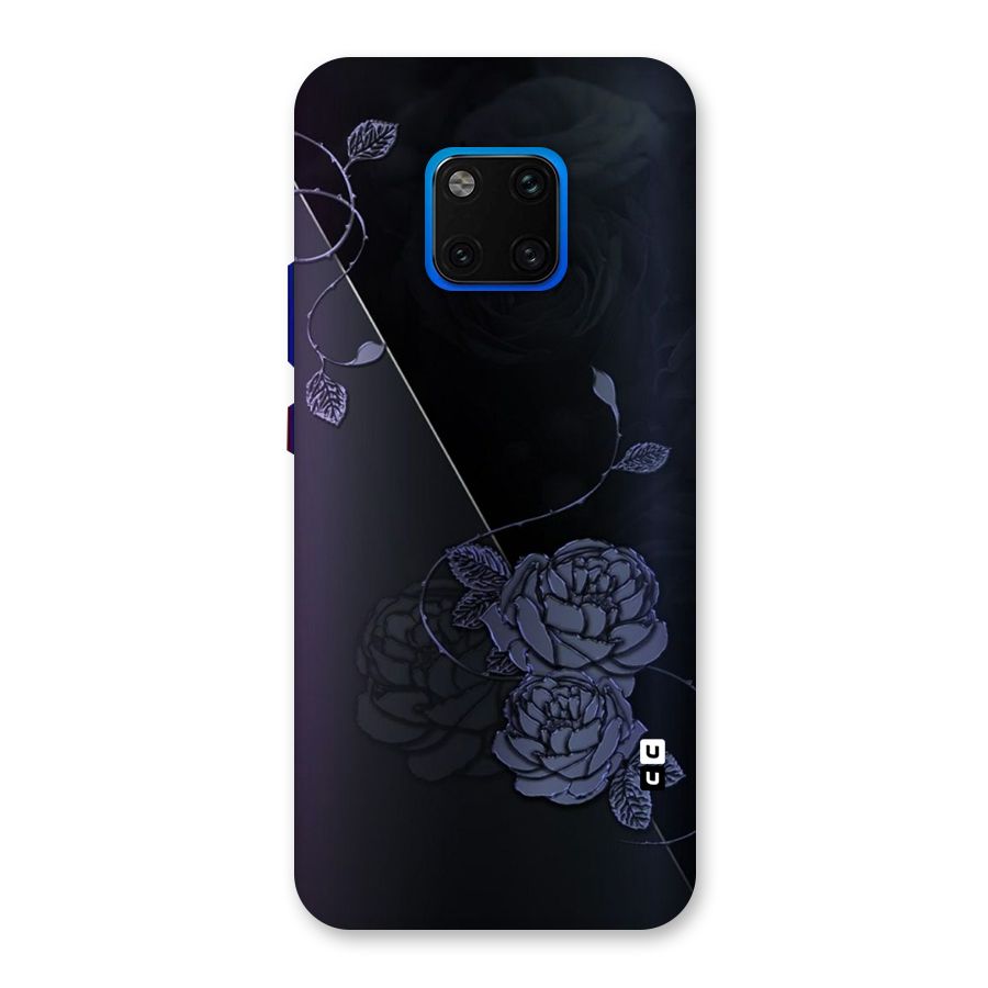 Voilet Floral Design Back Case for Huawei Mate 20 Pro