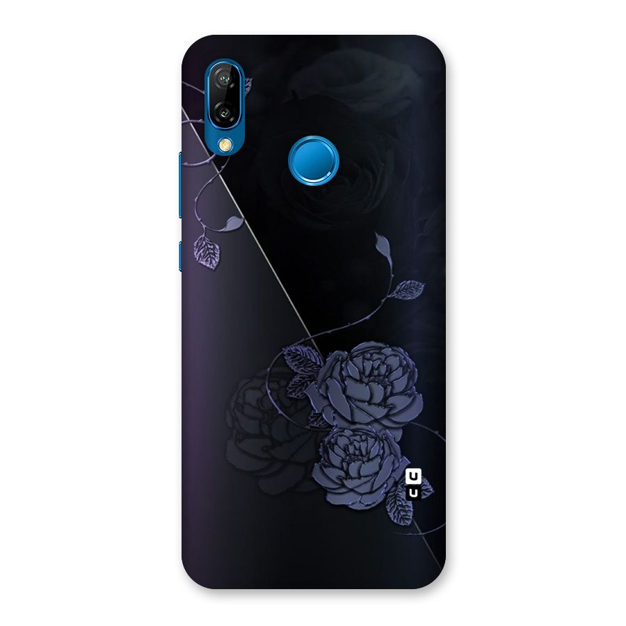 Voilet Floral Design Back Case for Huawei P20 Lite