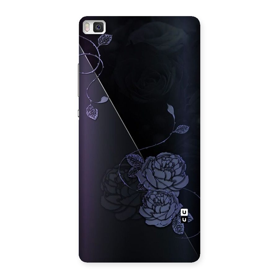 Voilet Floral Design Back Case for Huawei P8