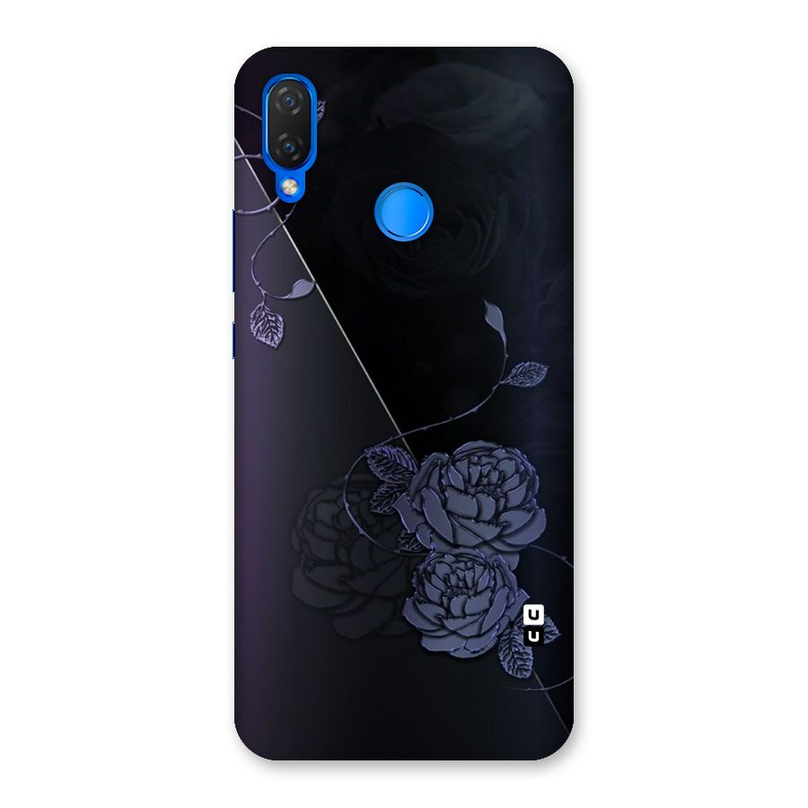 Voilet Floral Design Back Case for Huawei P Smart+