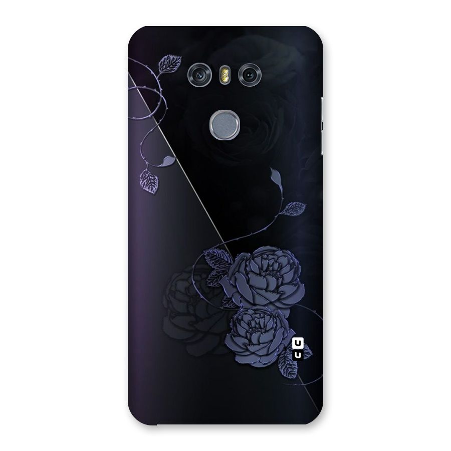 Voilet Floral Design Back Case for LG G6