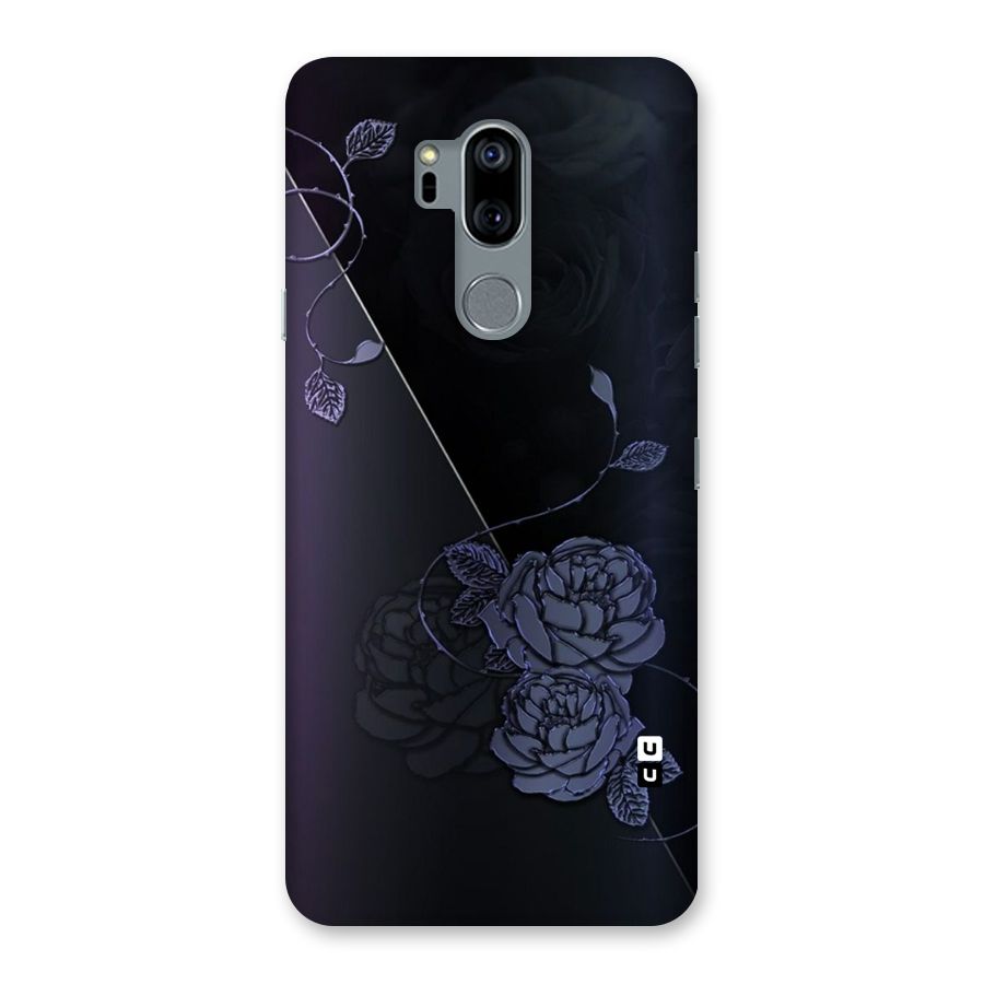 Voilet Floral Design Back Case for LG G7