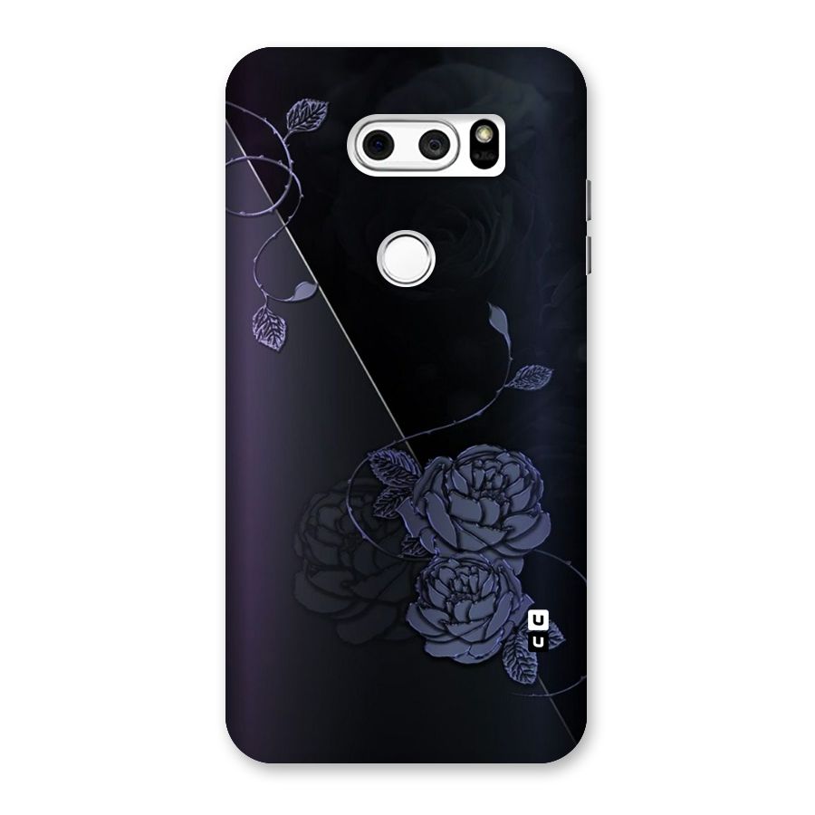 Voilet Floral Design Back Case for LG V30