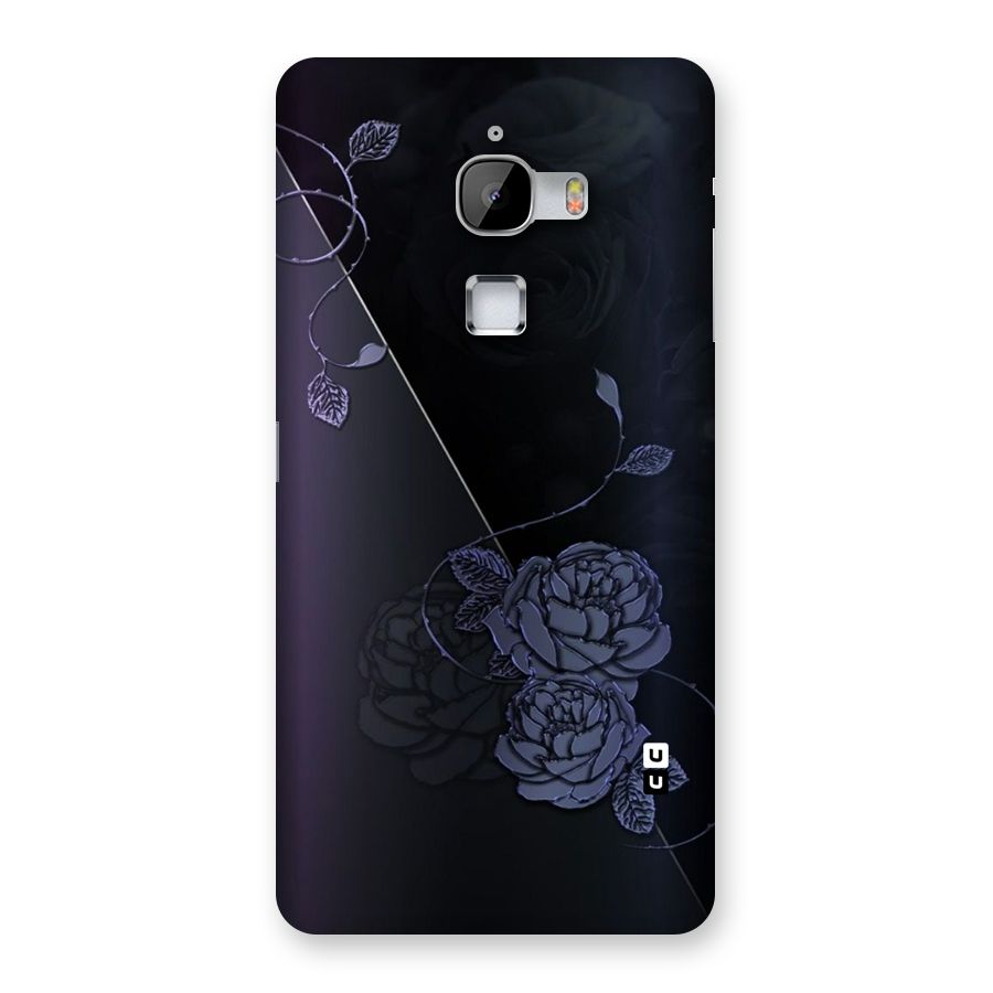 Voilet Floral Design Back Case for LeTv Le Max