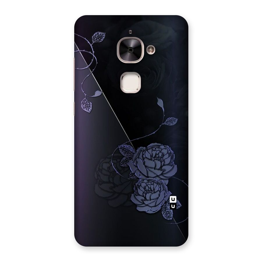Voilet Floral Design Back Case for Le 2