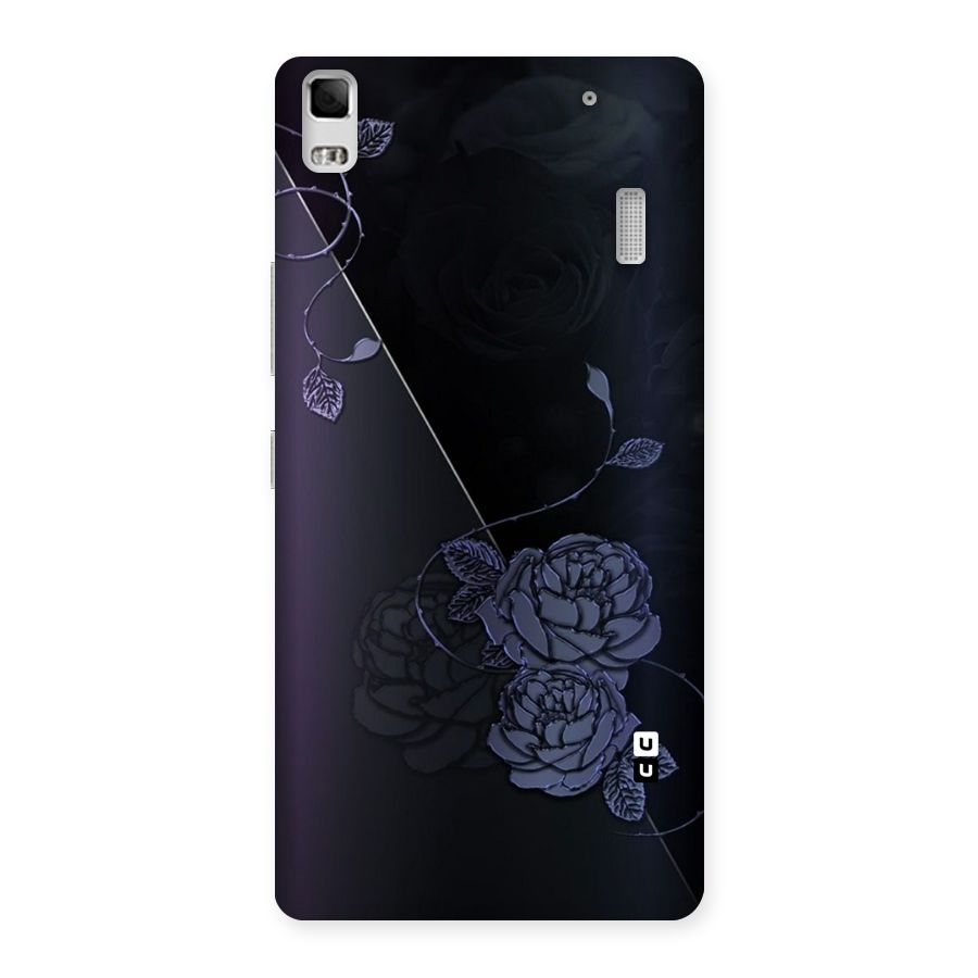 Voilet Floral Design Back Case for Lenovo K3 Note