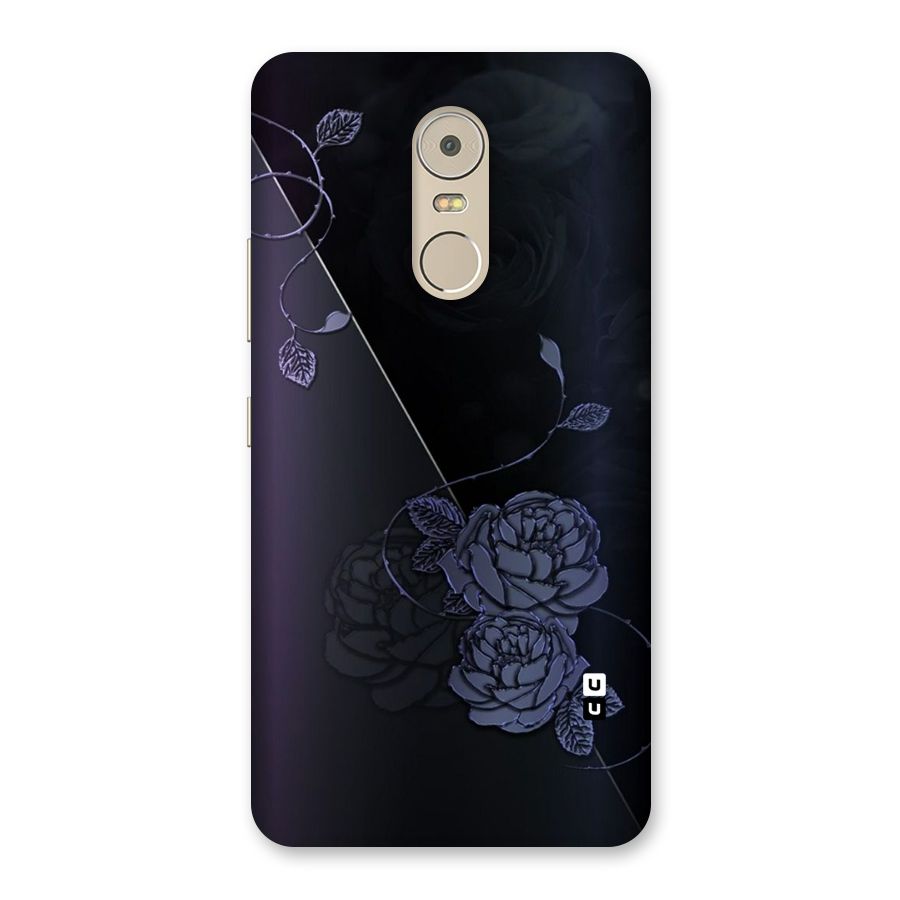 Voilet Floral Design Back Case for Lenovo K6 Note