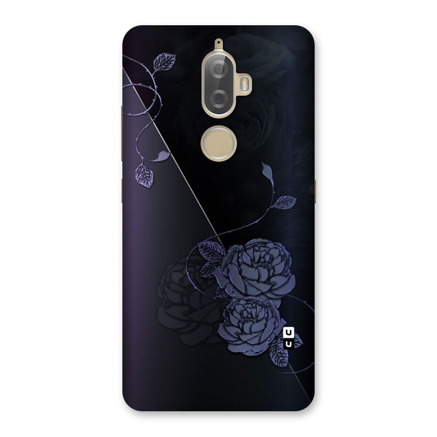 Voilet Floral Design Back Case for Lenovo K8 Plus