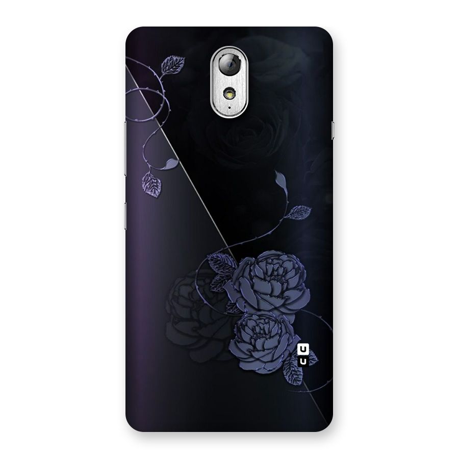 Voilet Floral Design Back Case for Lenovo Vibe P1M