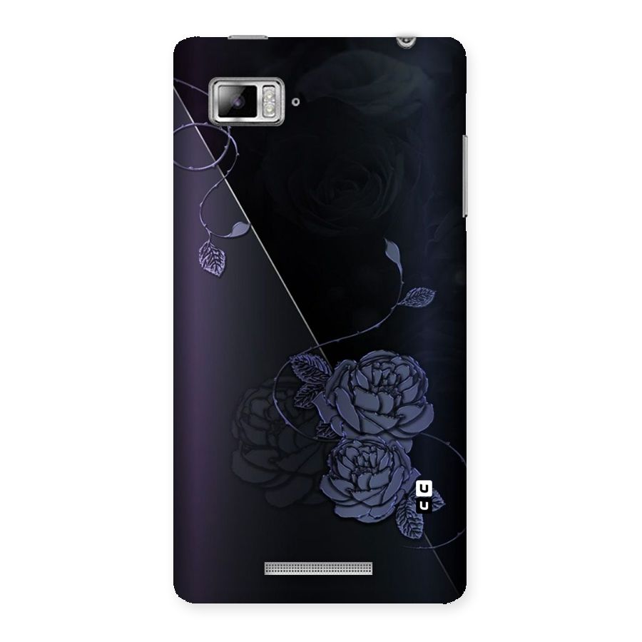 Voilet Floral Design Back Case for Lenovo Vibe Z K910