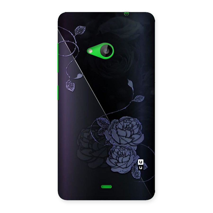 Voilet Floral Design Back Case for Lumia 535