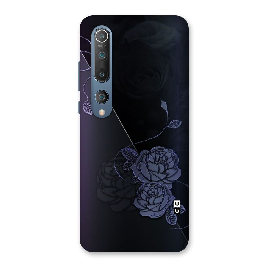 Voilet Floral Design Back Case for Mi 10