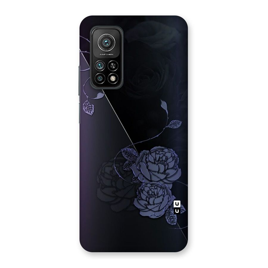 Voilet Floral Design Back Case for Mi 10T 5G