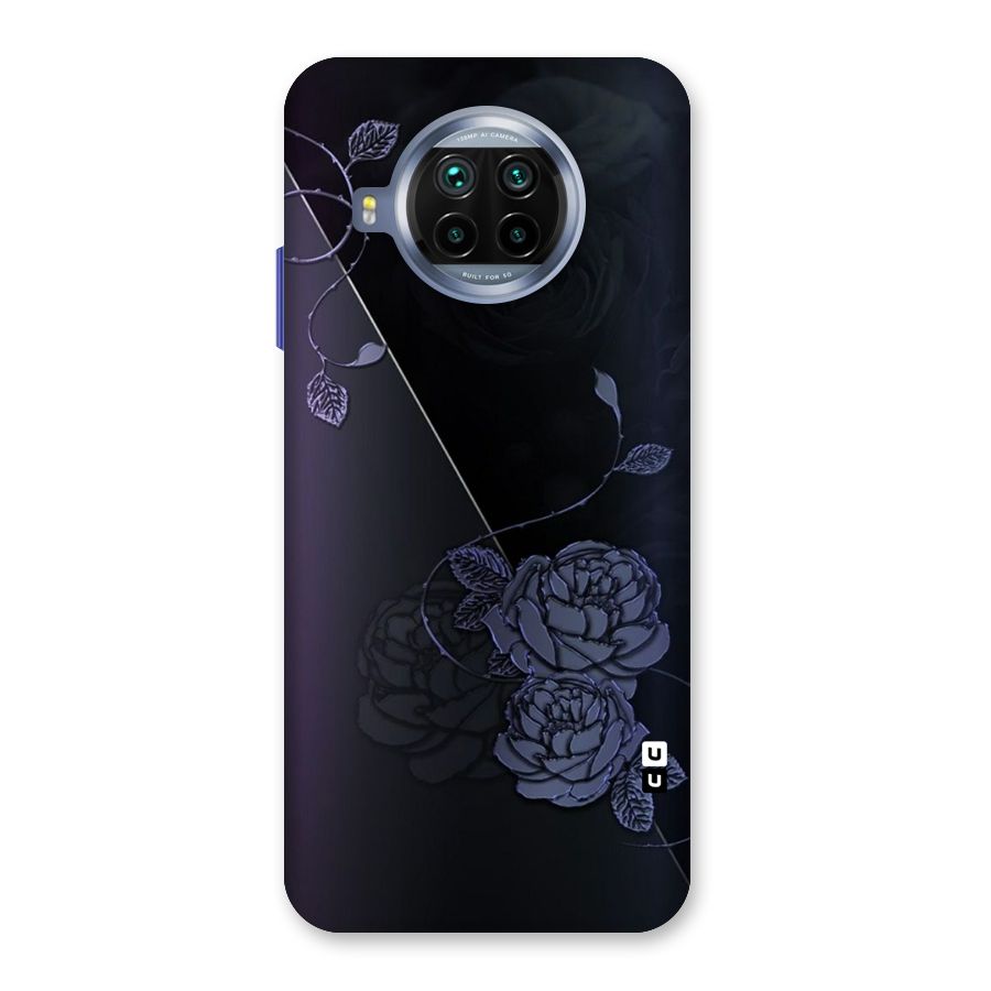 Voilet Floral Design Back Case for Mi 10i