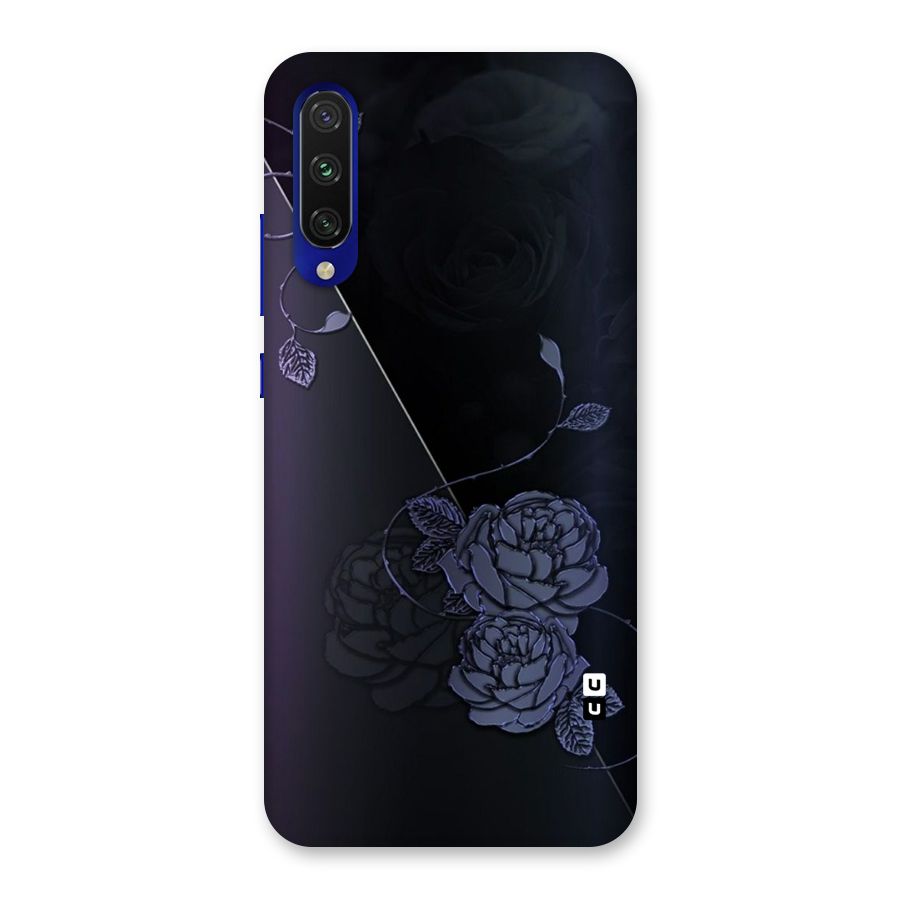 Voilet Floral Design Back Case for Mi A3