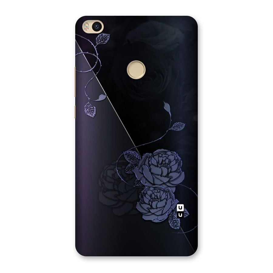 Voilet Floral Design Back Case for Mi Max 2