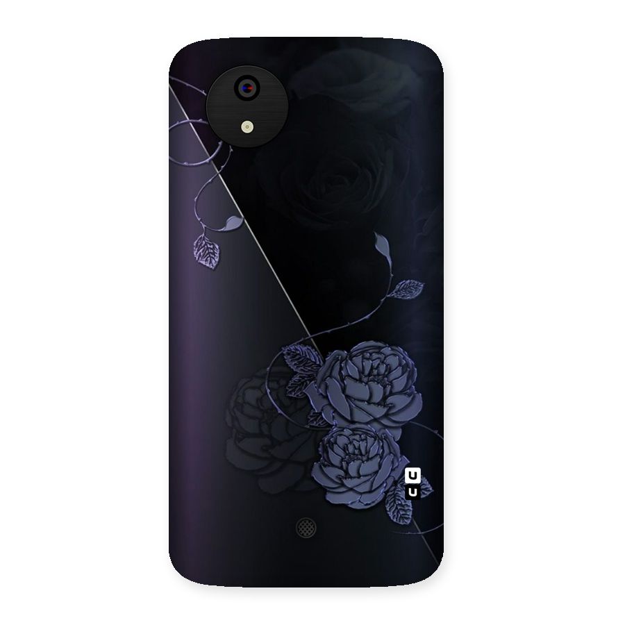 Voilet Floral Design Back Case for Micromax Canvas A1