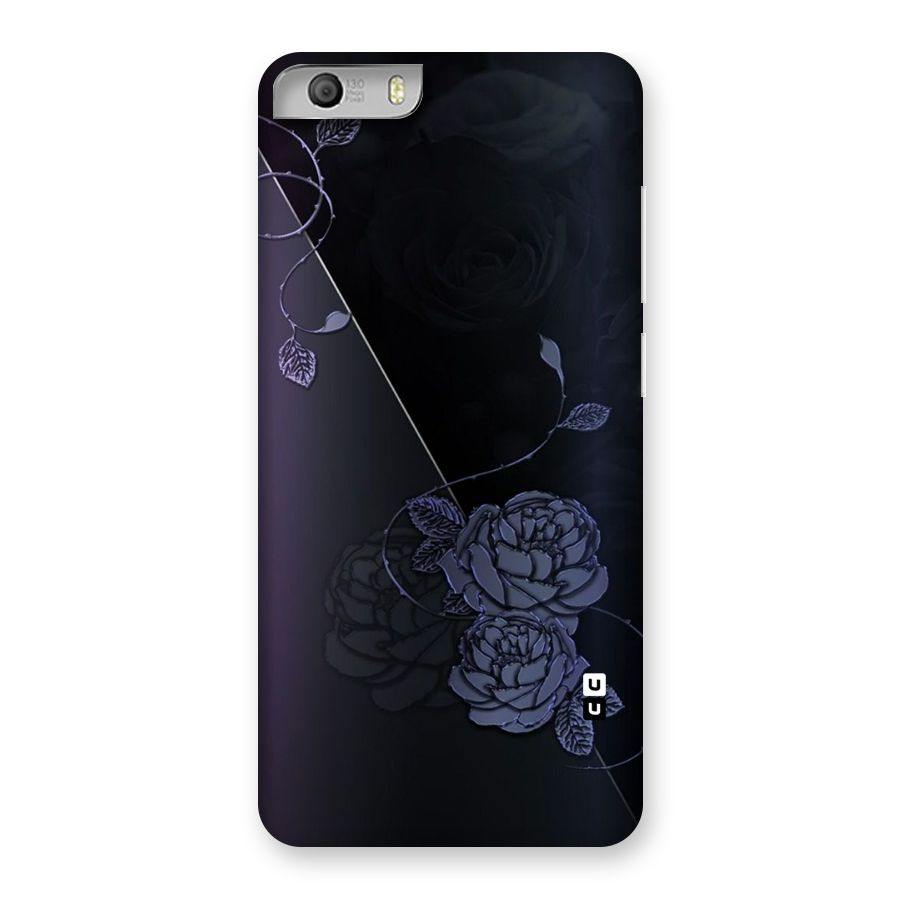 Voilet Floral Design Back Case for Micromax Canvas Knight 2