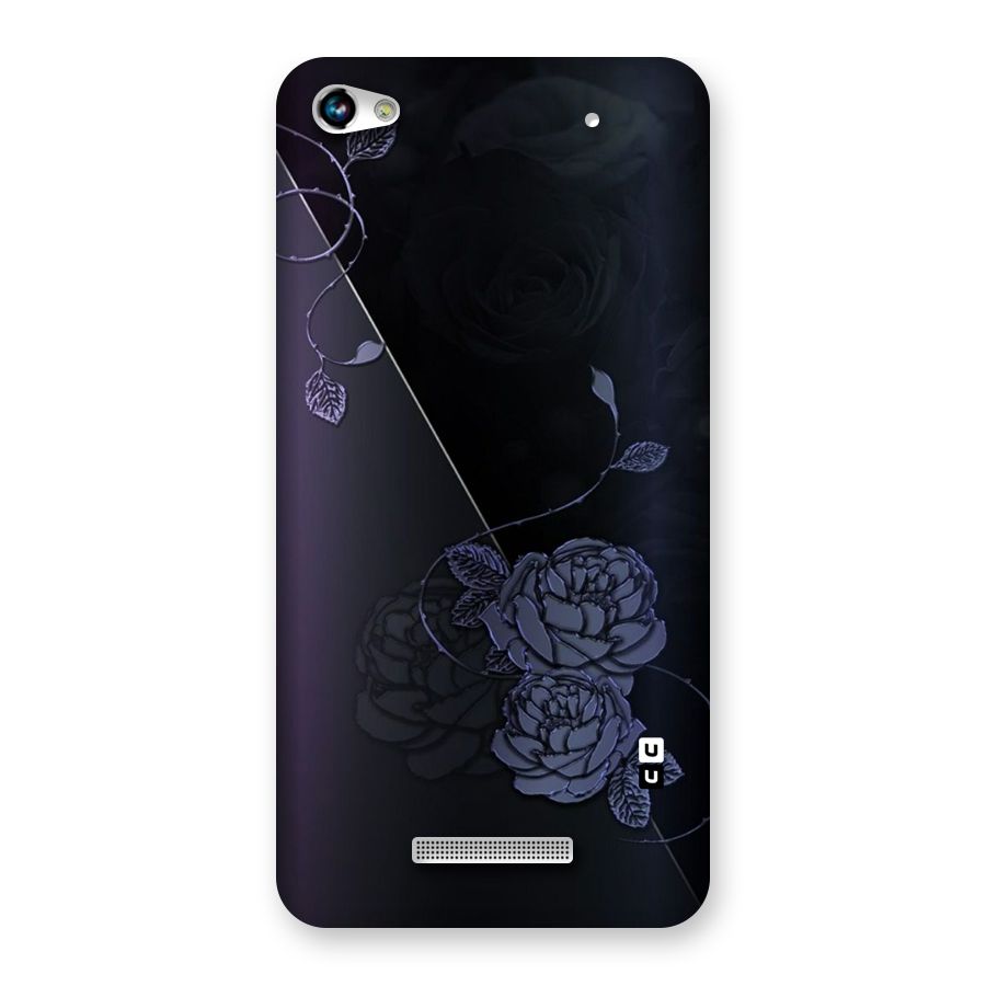 Voilet Floral Design Back Case for Micromax Hue 2