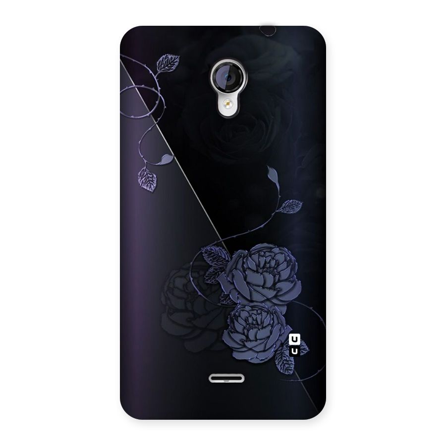 Voilet Floral Design Back Case for Micromax Unite 2 A106