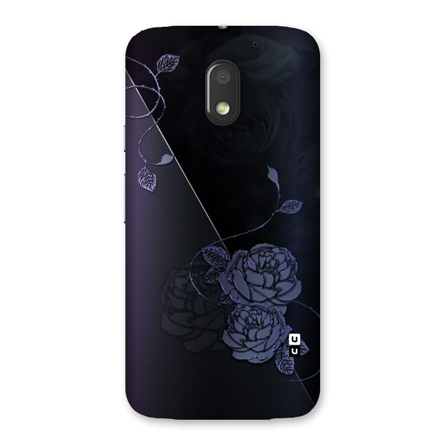 Voilet Floral Design Back Case for Moto E3 Power
