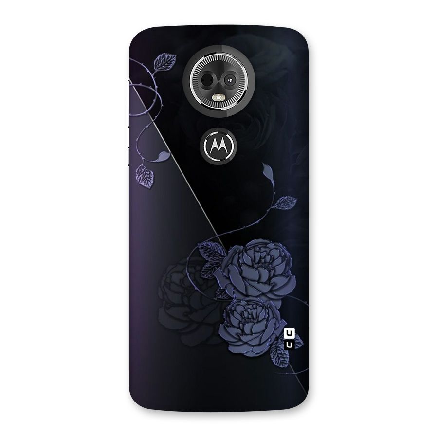 Voilet Floral Design Back Case for Moto E5 Plus