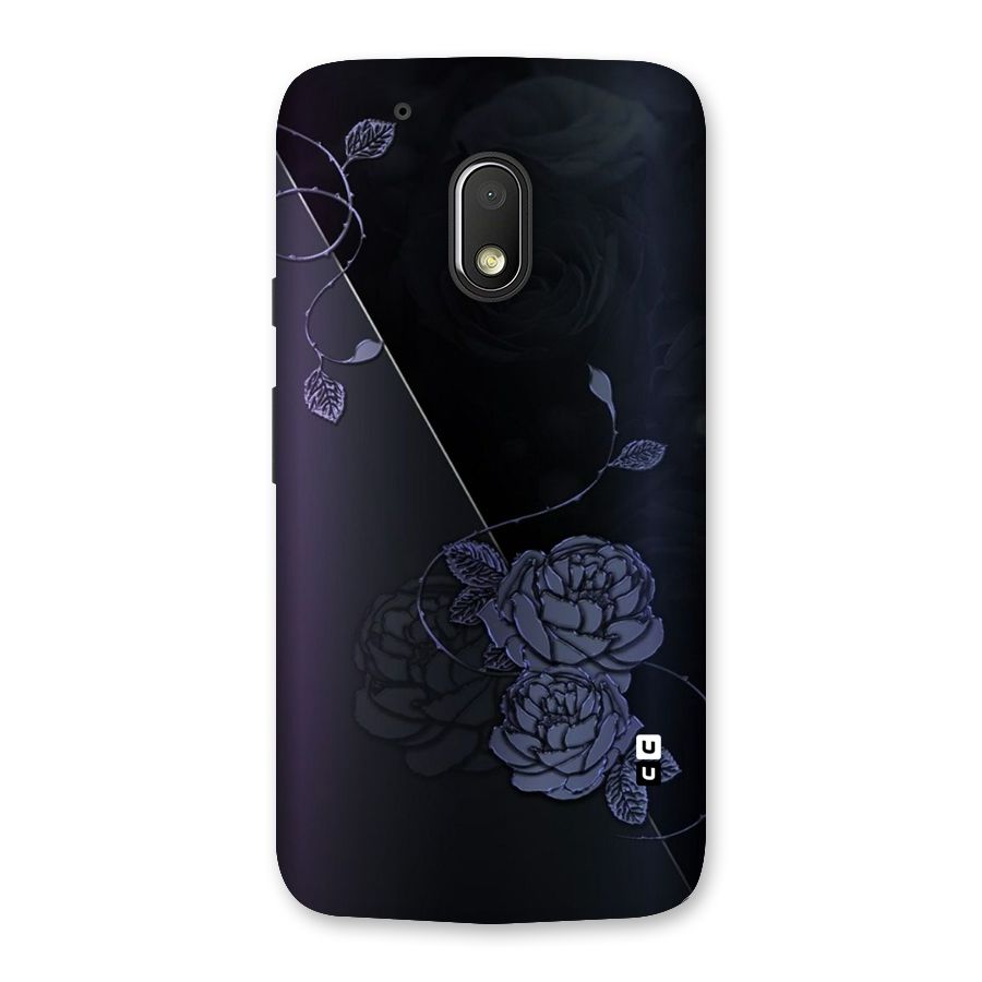 Voilet Floral Design Back Case for Moto G4 Play