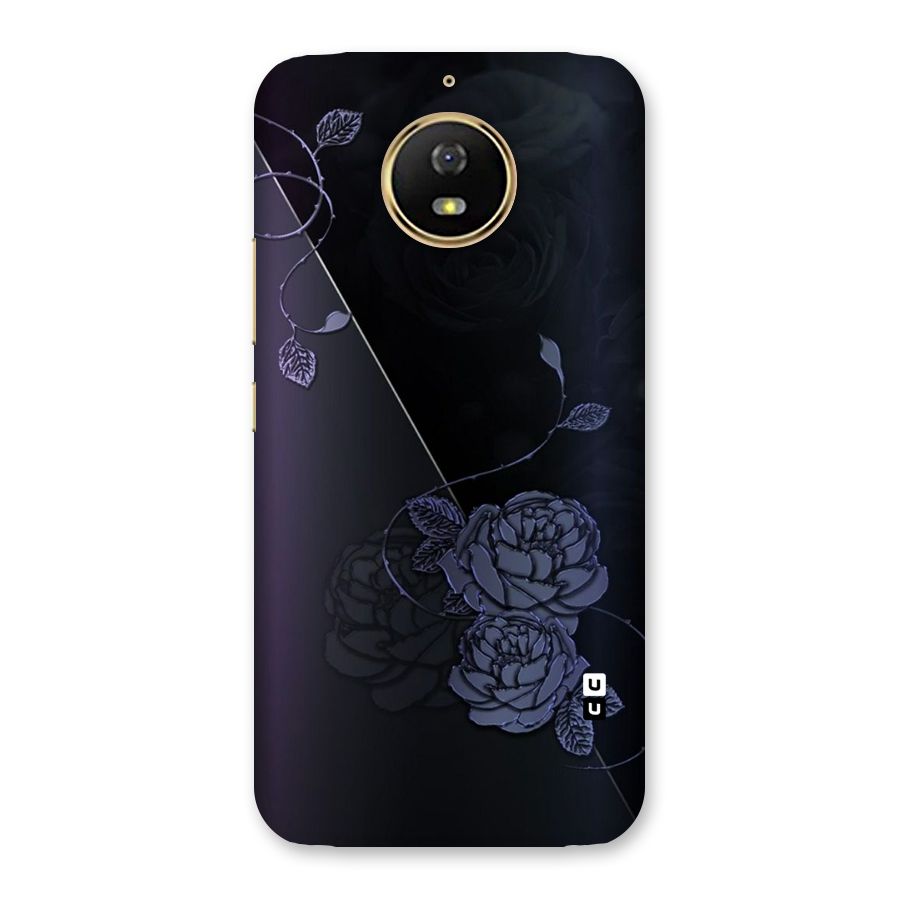 Voilet Floral Design Back Case for Moto G5s