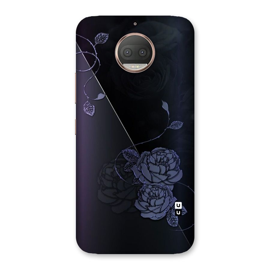 Voilet Floral Design Back Case for Moto G5s Plus