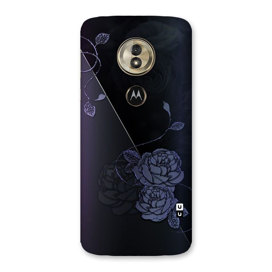 Voilet Floral Design Back Case for Moto G6 Play