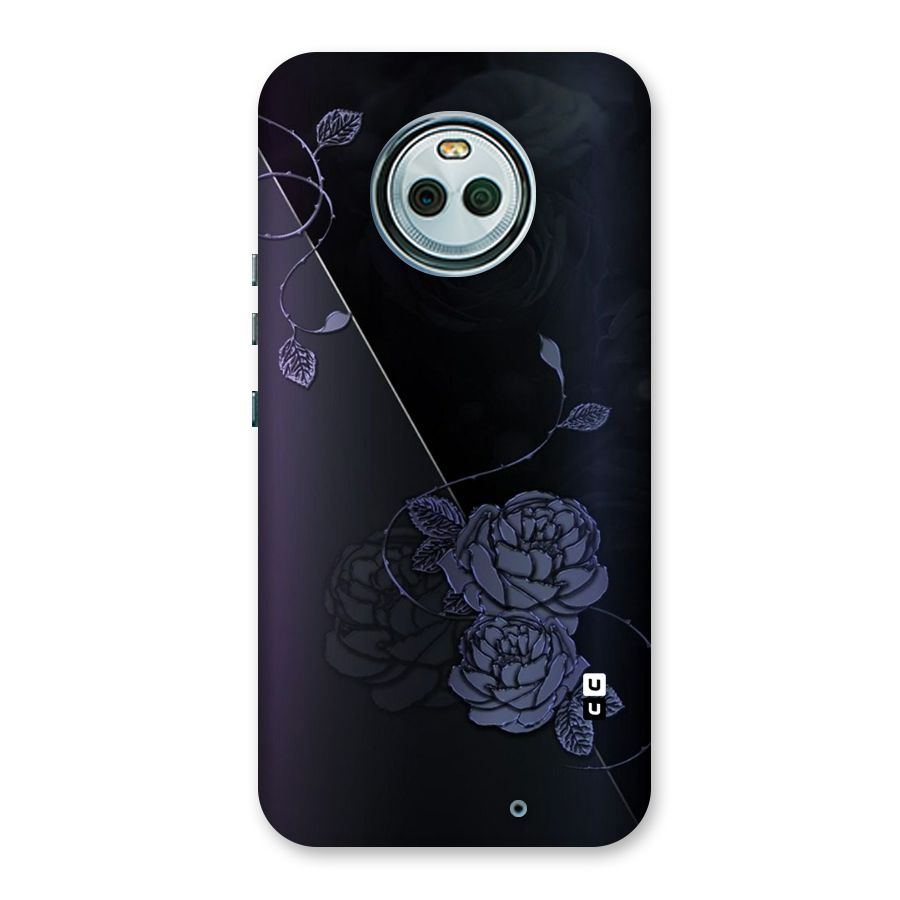 Voilet Floral Design Back Case for Moto X4