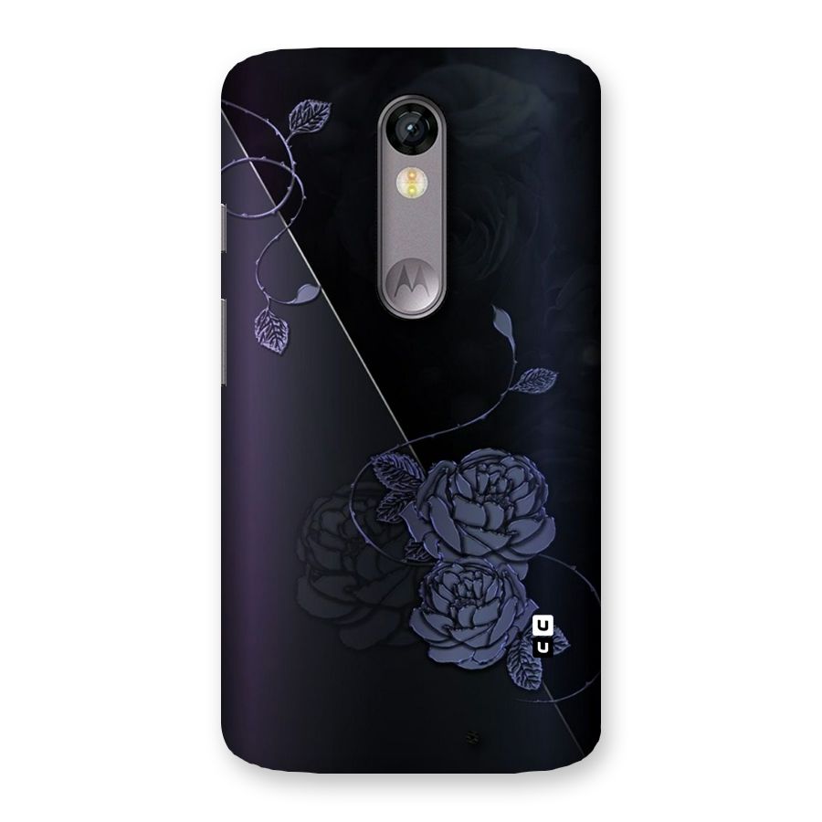 Voilet Floral Design Back Case for Moto X Force