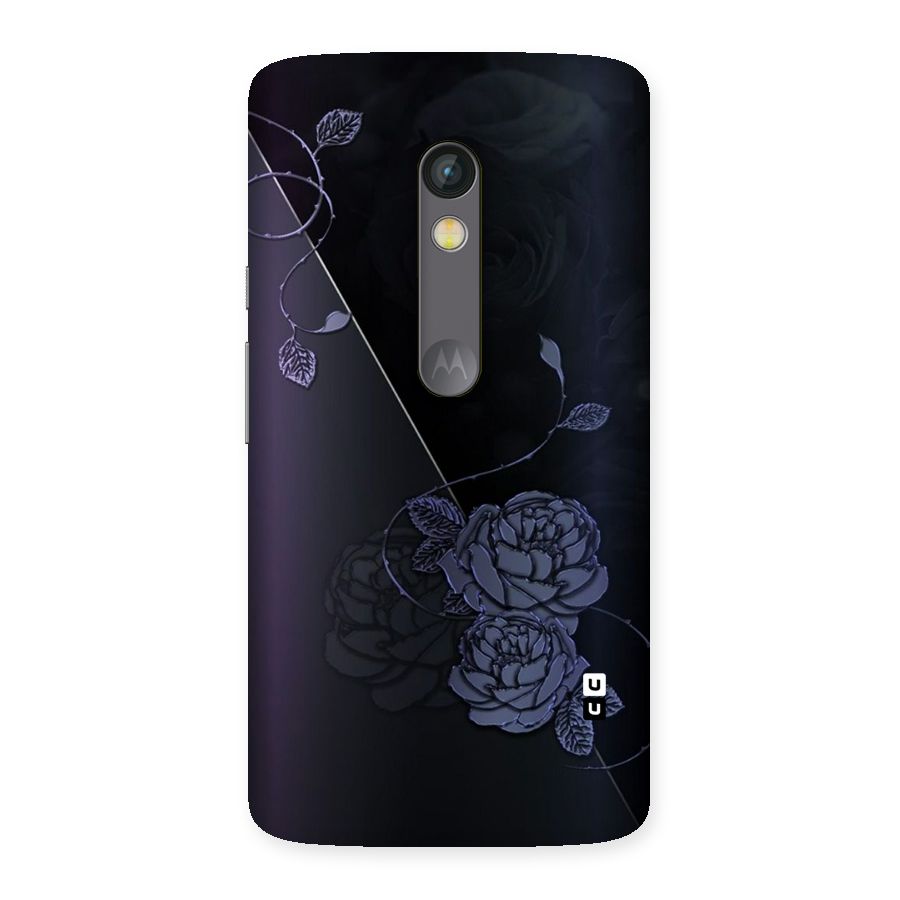 Voilet Floral Design Back Case for Moto X Play