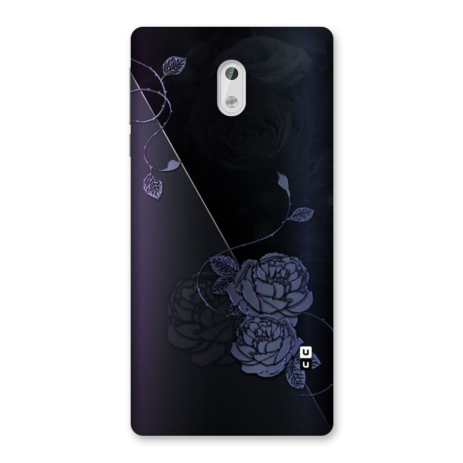 Voilet Floral Design Back Case for Nokia 3