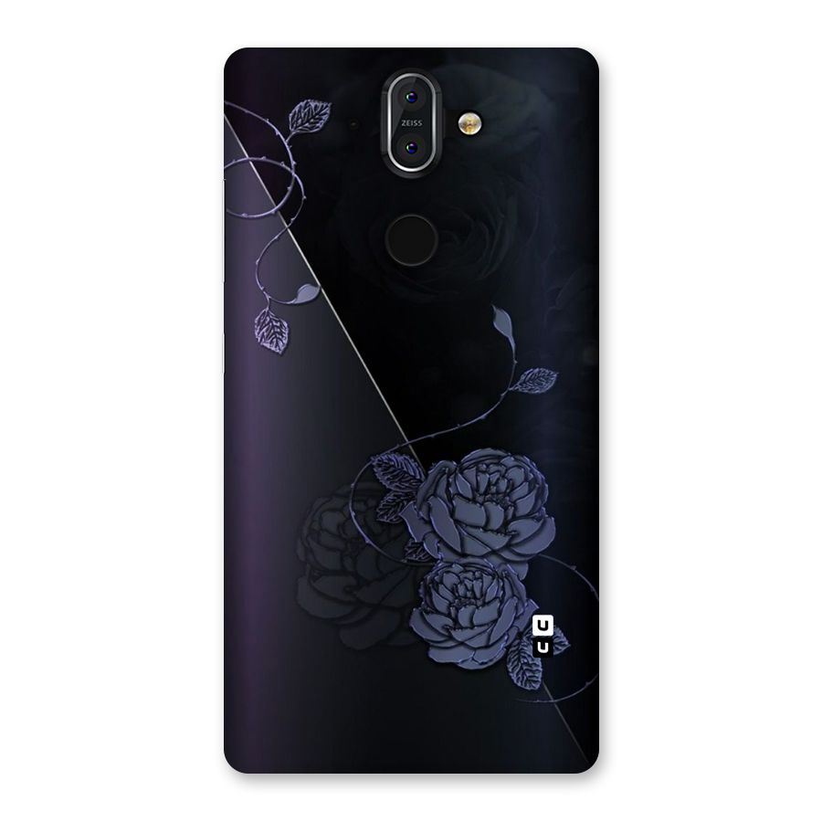Voilet Floral Design Back Case for Nokia 8 Sirocco