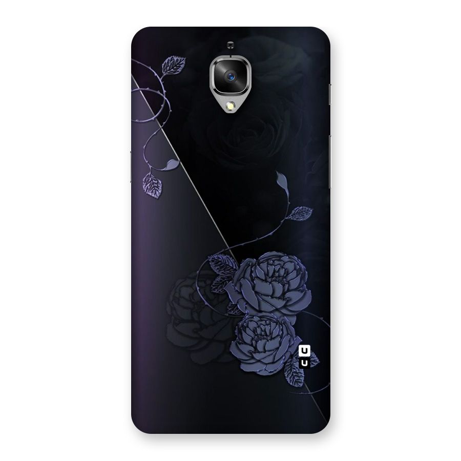 Voilet Floral Design Back Case for OnePlus 3