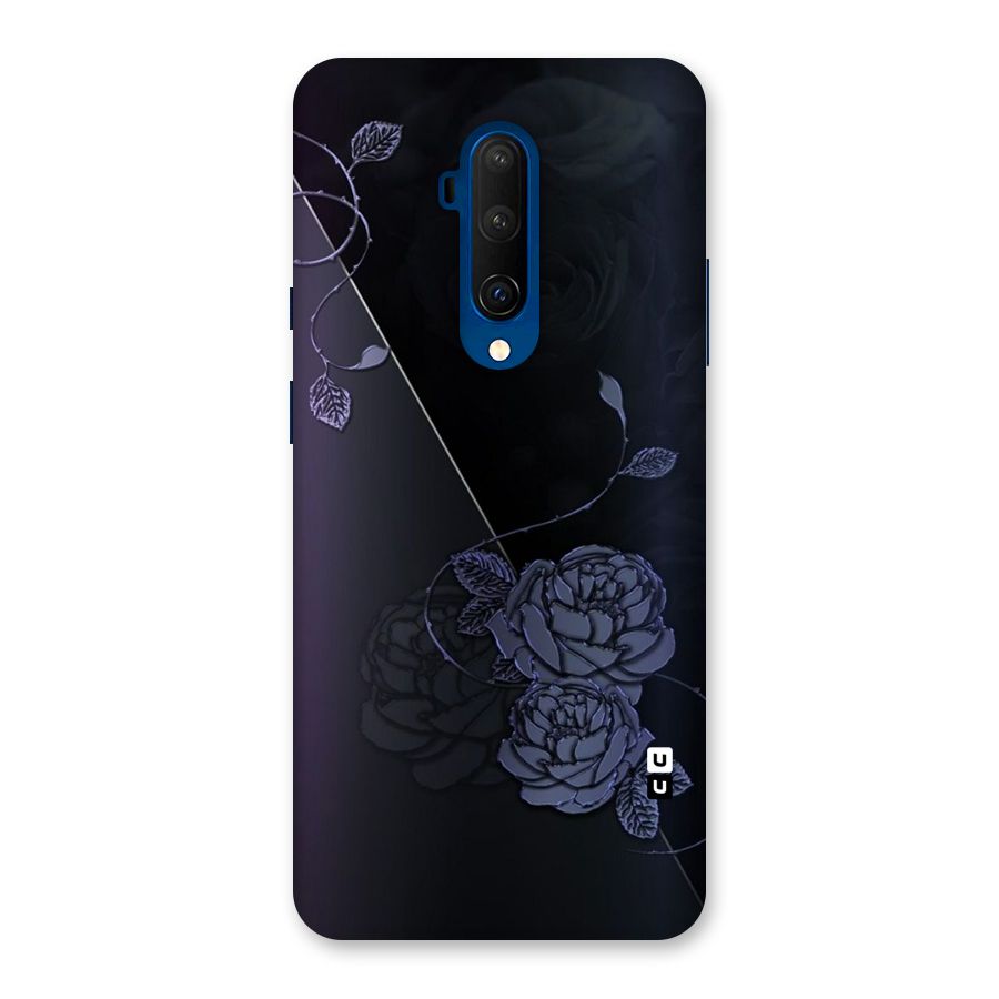 Voilet Floral Design Back Case for OnePlus 7T Pro