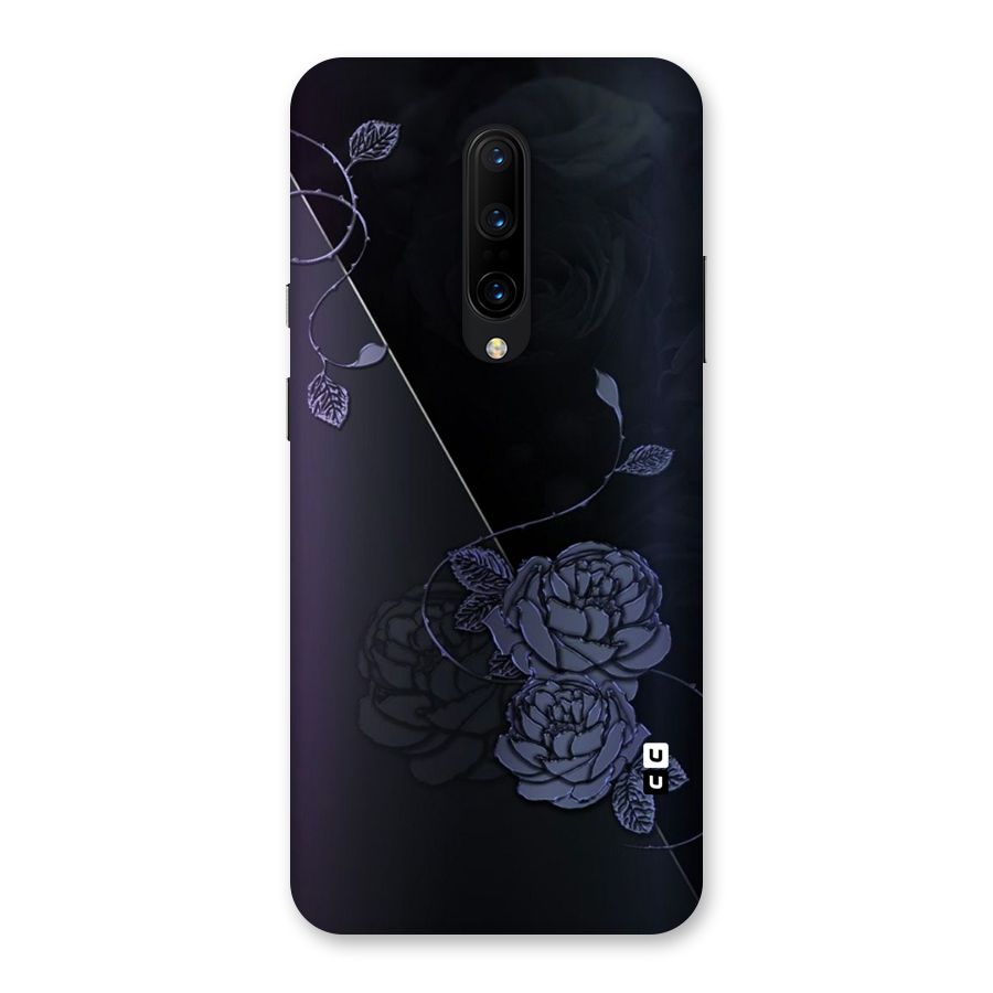 Voilet Floral Design Back Case for OnePlus 7 Pro