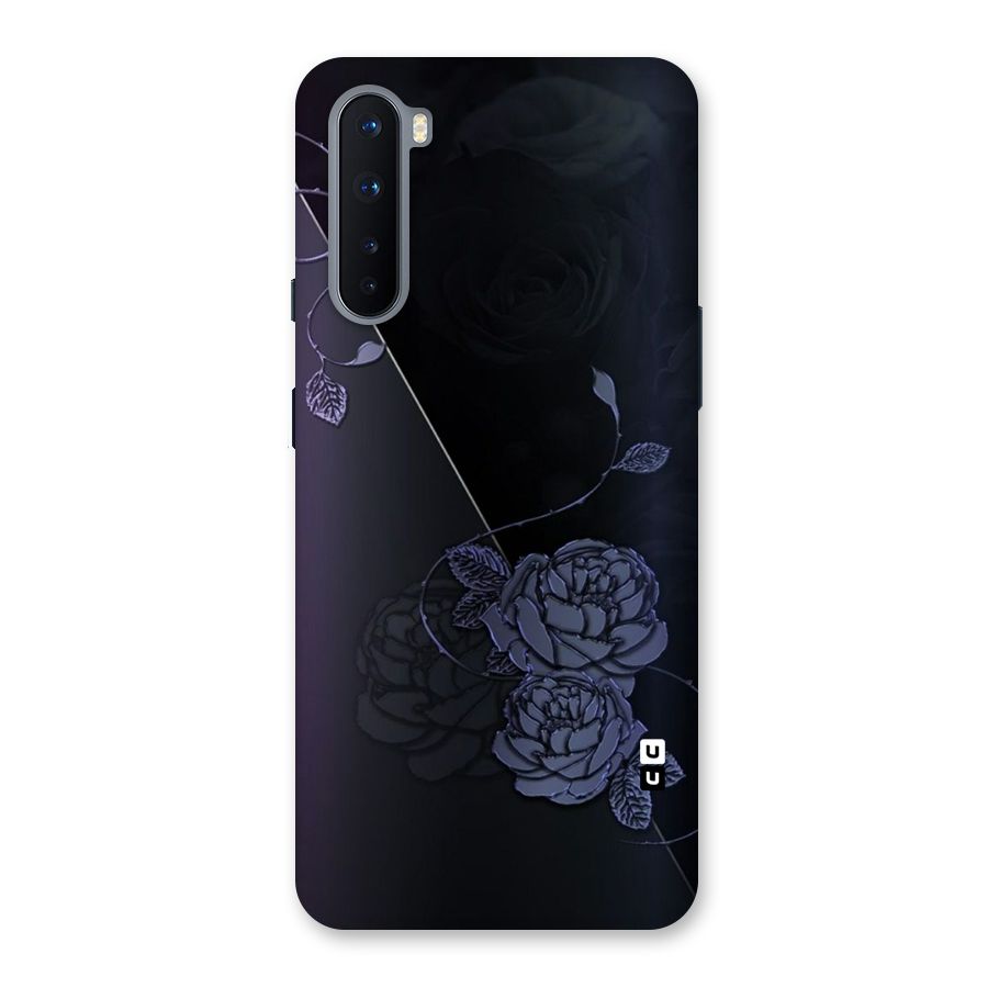 Voilet Floral Design Back Case for OnePlus Nord