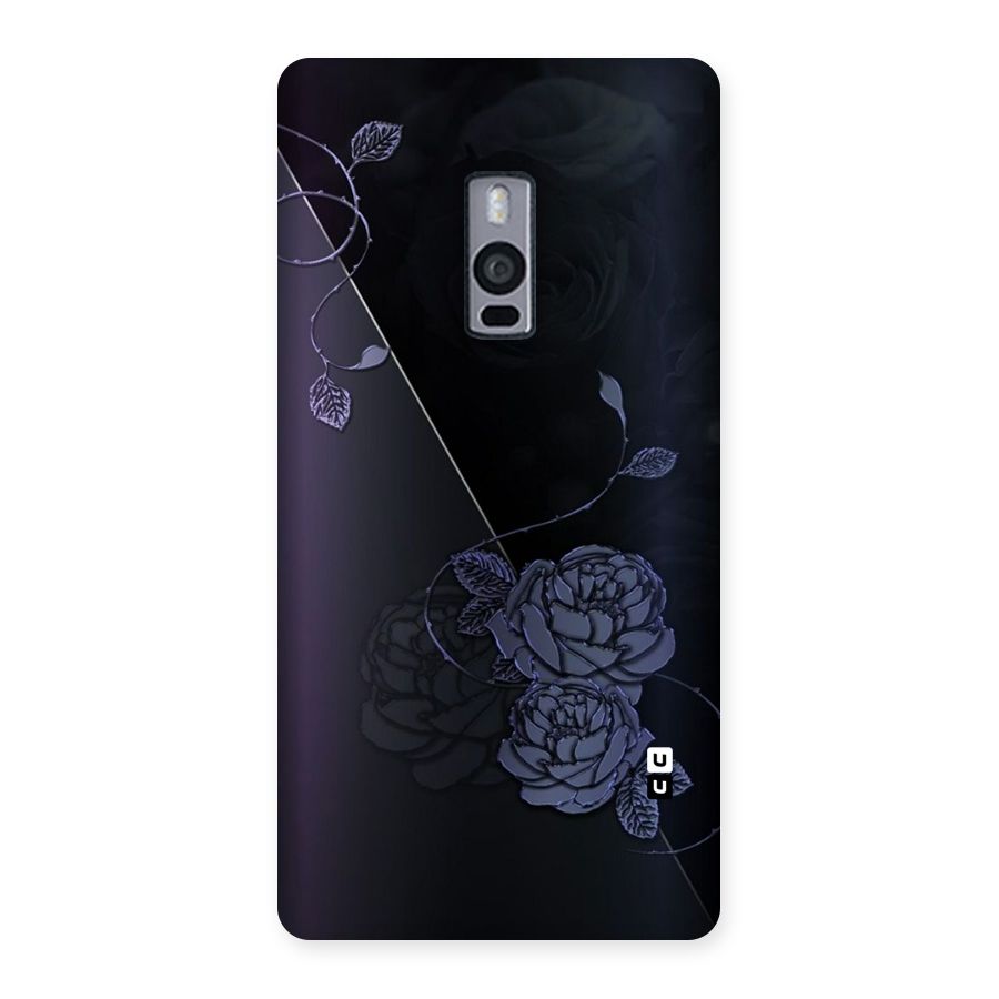Voilet Floral Design Back Case for OnePlus Two