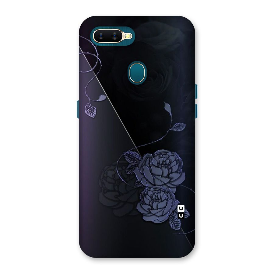 Voilet Floral Design Back Case for Oppo A11k