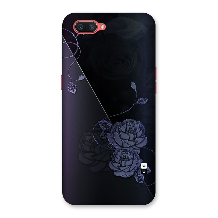 Voilet Floral Design Back Case for Oppo A3s