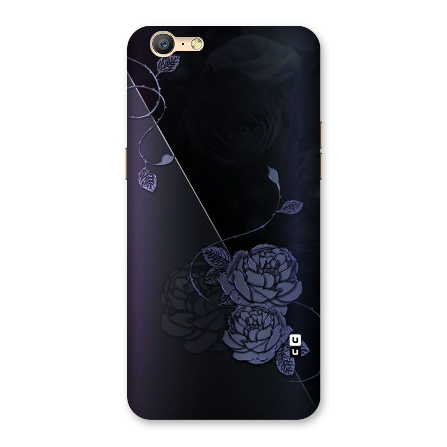 Voilet Floral Design Back Case for Oppo A57