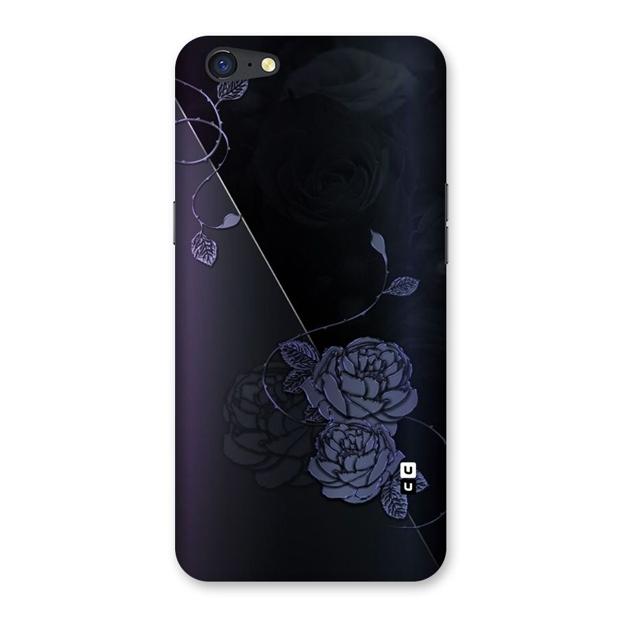 Voilet Floral Design Back Case for Oppo A71