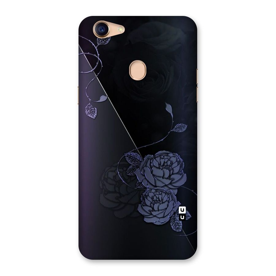 Voilet Floral Design Back Case for Oppo F5