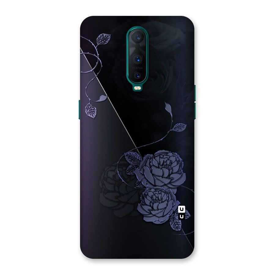 Voilet Floral Design Back Case for Oppo R17 Pro