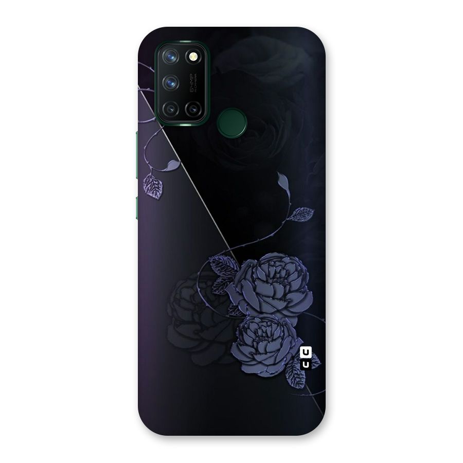 Voilet Floral Design Back Case for Realme 7i