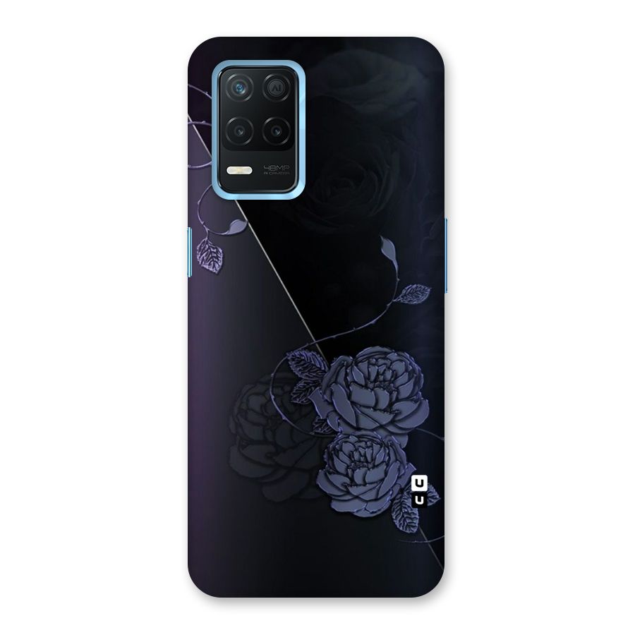 Voilet Floral Design Back Case for Realme 8s 5G